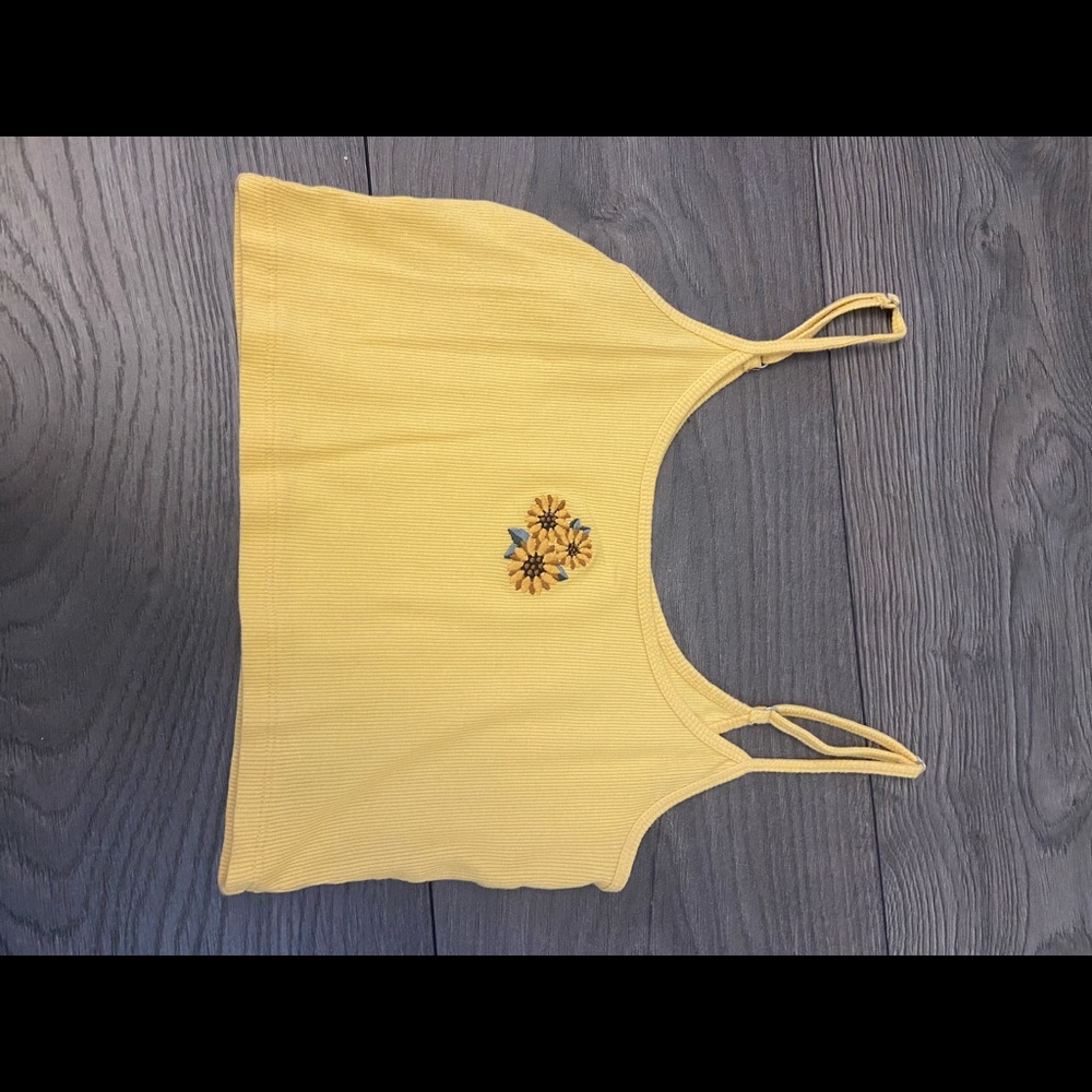 hollister cropped cami tank top